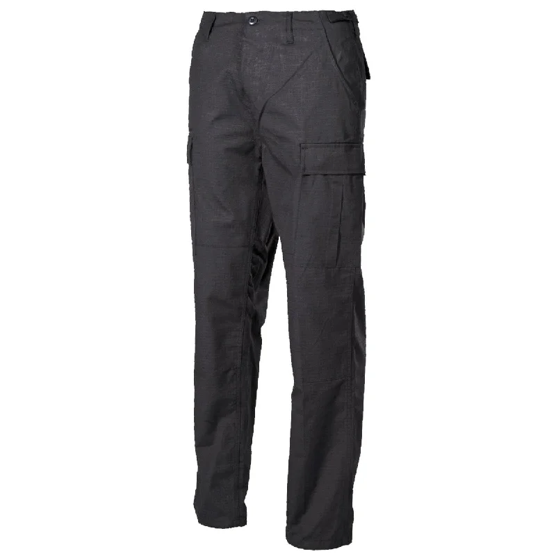 MFH BDU Ripstop Combat Trousers Black