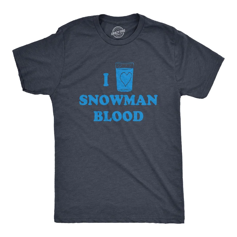 I Love Snowman Blood Men's T Shirt