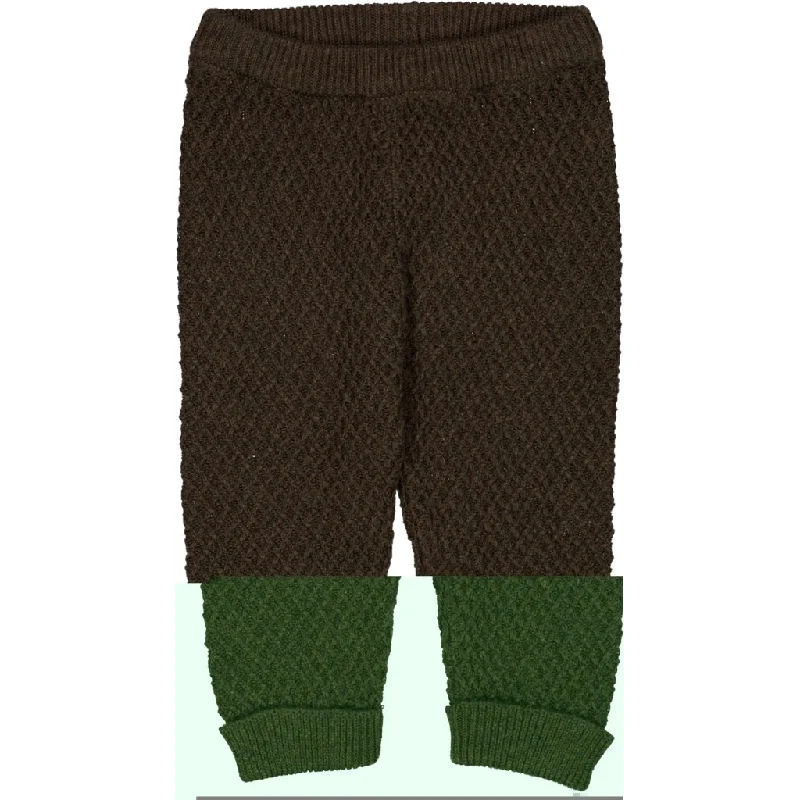 Knit Trousers Lio - brown melange