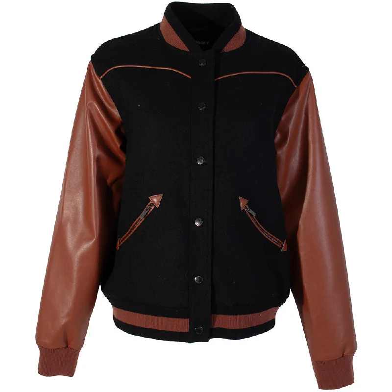 "Hooey Ladies Bomber Jacket" Black