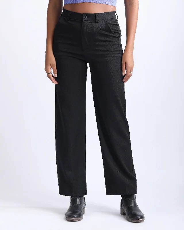 HIGH WAIST STRAIGHT FIT PANTS