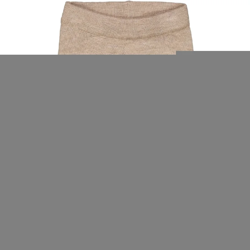 Wool Knit Trousers Neel - khaki melange