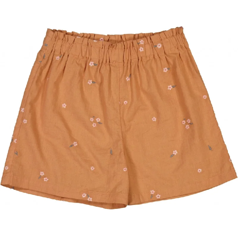 Shorts Silja - embroidery flowers