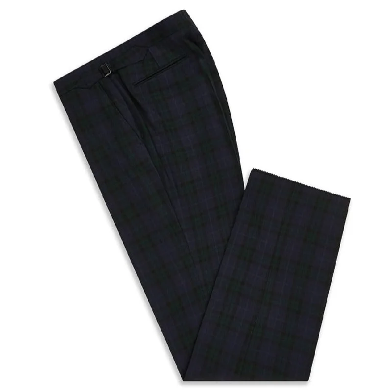 Barney Green and Navy Tartan Check Trouser