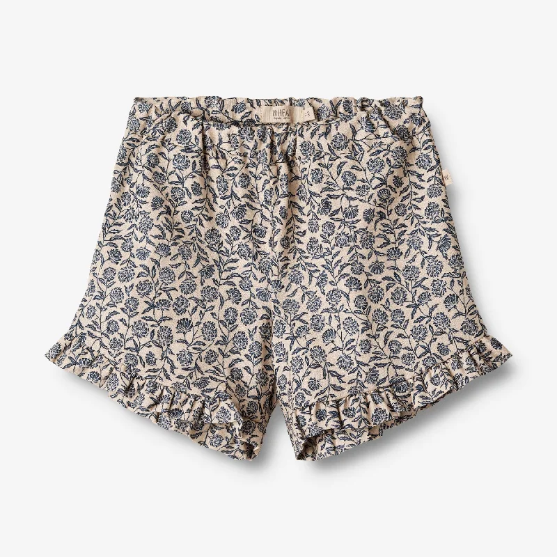 Shorts Camille - blue cornflowers