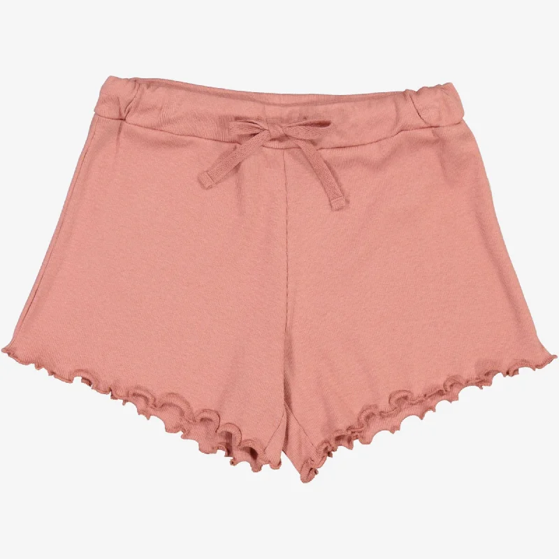 Rib Shorts Gertrud - old rose