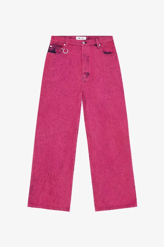 LOOSE JEANS PANT PINK