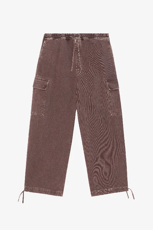 LOOSE CARGO PANT DARK BROWN