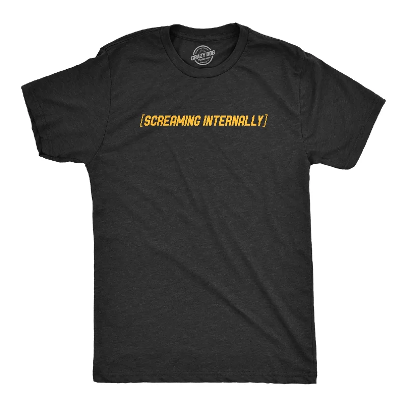 Screaming Internally Men's T Shirt