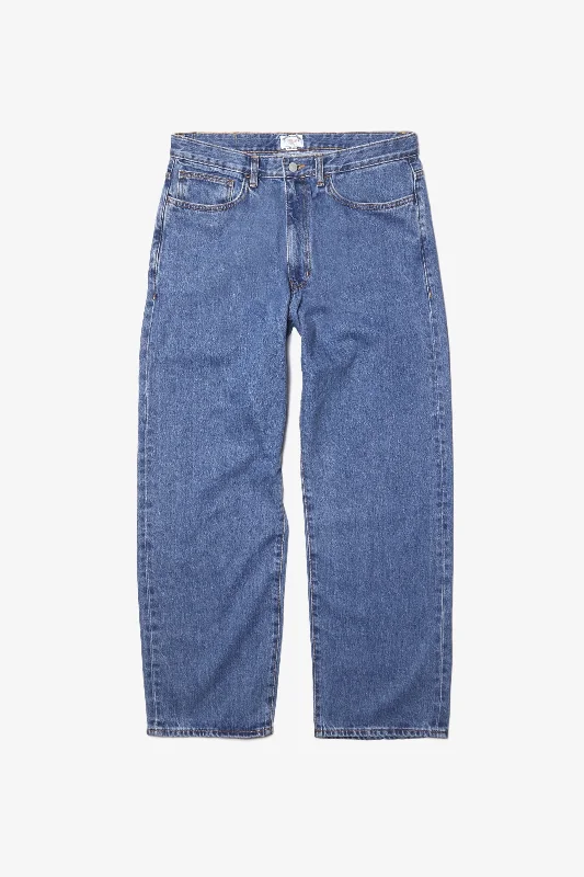 Outstanding & Co. - Wide Washed Jeans - Light Blue