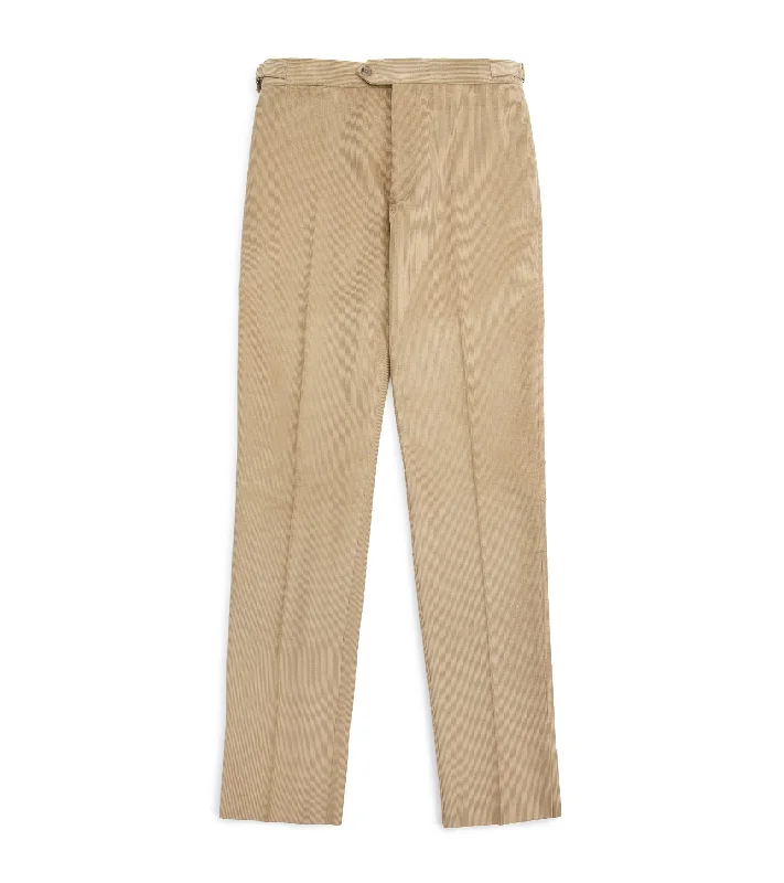 Trunk Wigmore Fine Cotton Corduroy Suit Trousers: Beige