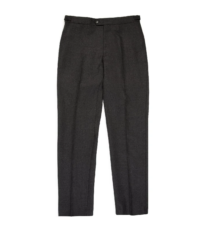 Trunk Wigmore Wool Twill Suit Trousers: Charcoal