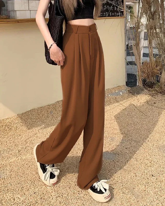 KNIFE PLEATS KOREAN TROUSERS