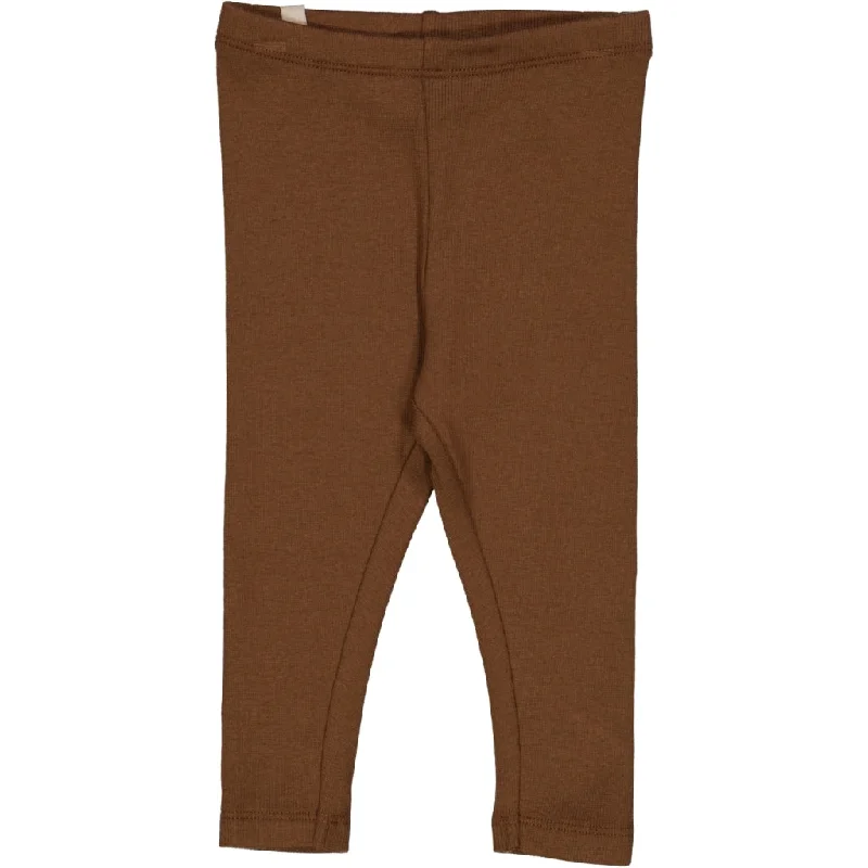 Rib Leggings - walnut