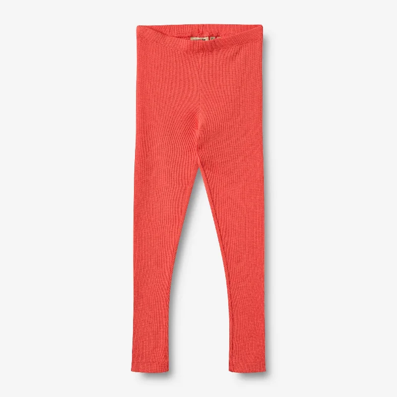 Rib Leggings Maddy - candy red