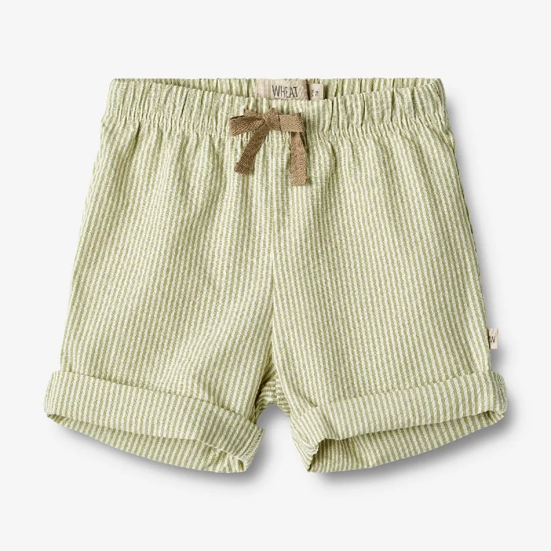 Shorts Milton - green stripe