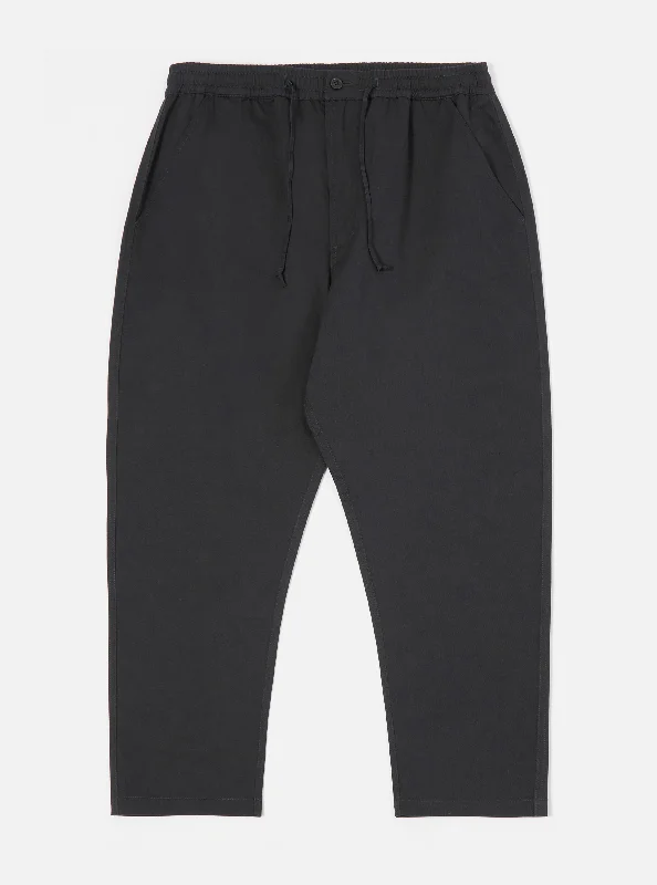 Universal Works Hi Water Trouser in Black Twill