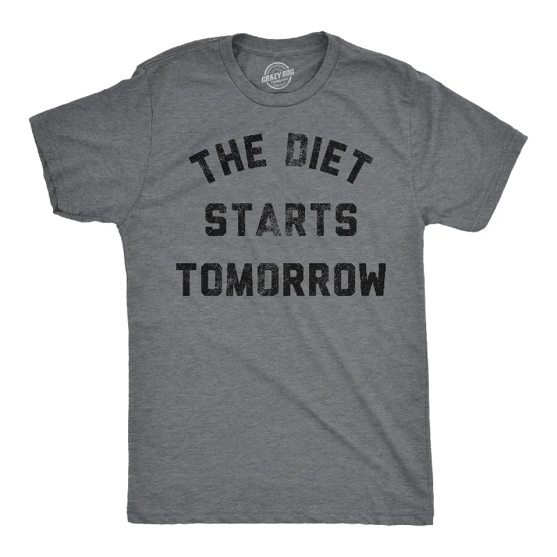 The Diet Starts Tomorrow Men's T Shirt