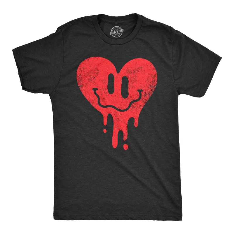 Dripping Heart Face Men's T Shirt