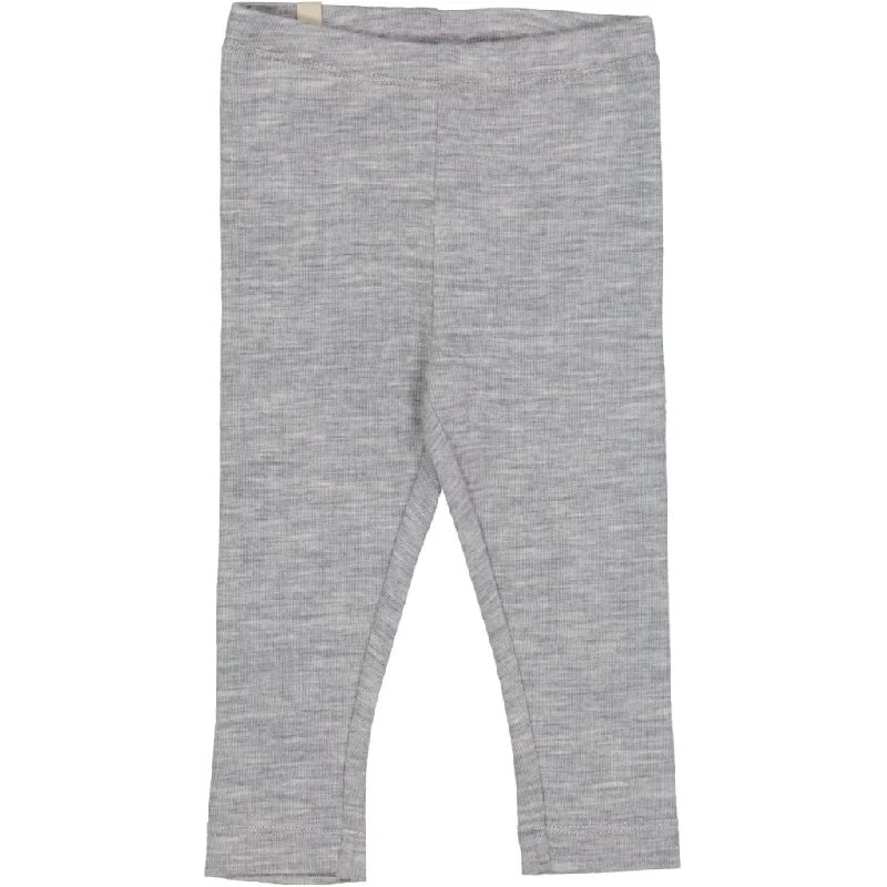 Wool Leggings - melange grey