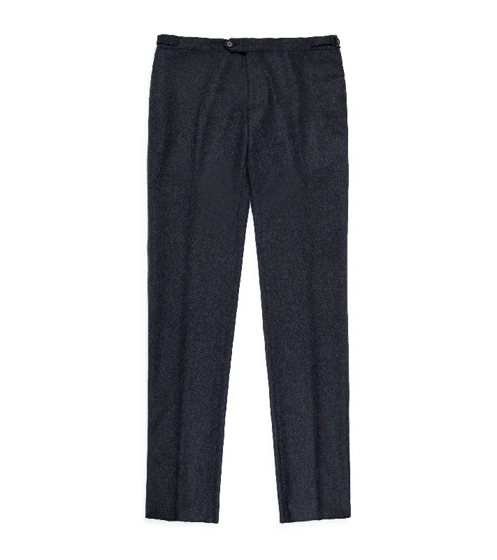 Trunk Wigmore Wool Flannel Suit Trousers: Dark Charcoal