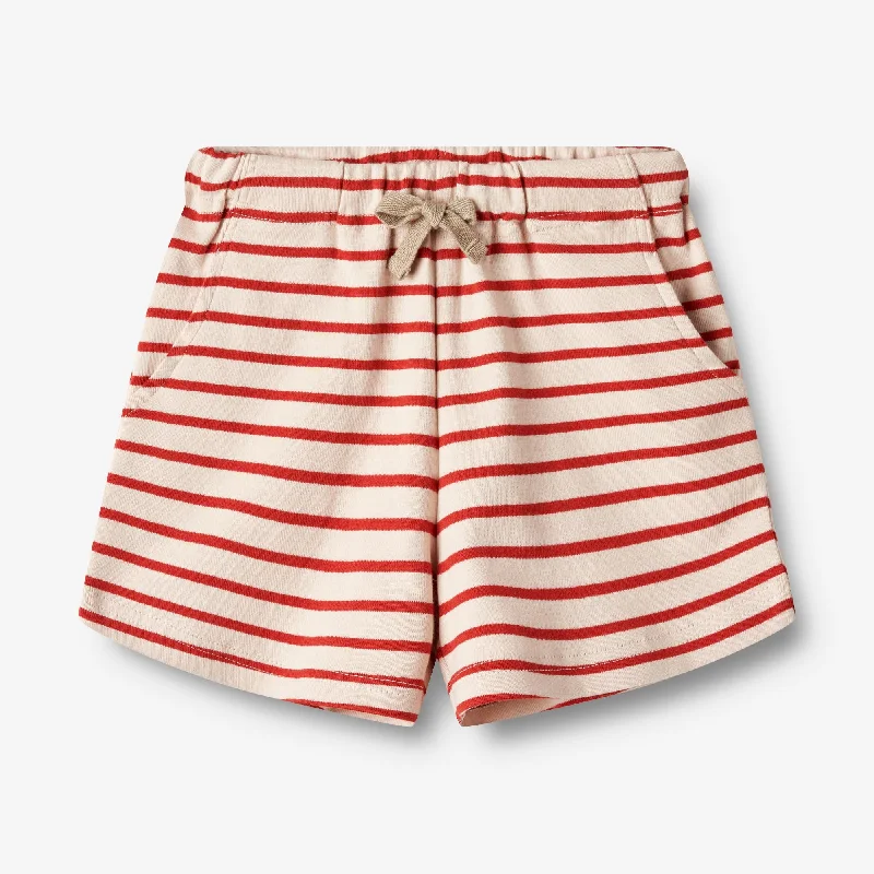 Jersey Shorts Kalle - red stripe