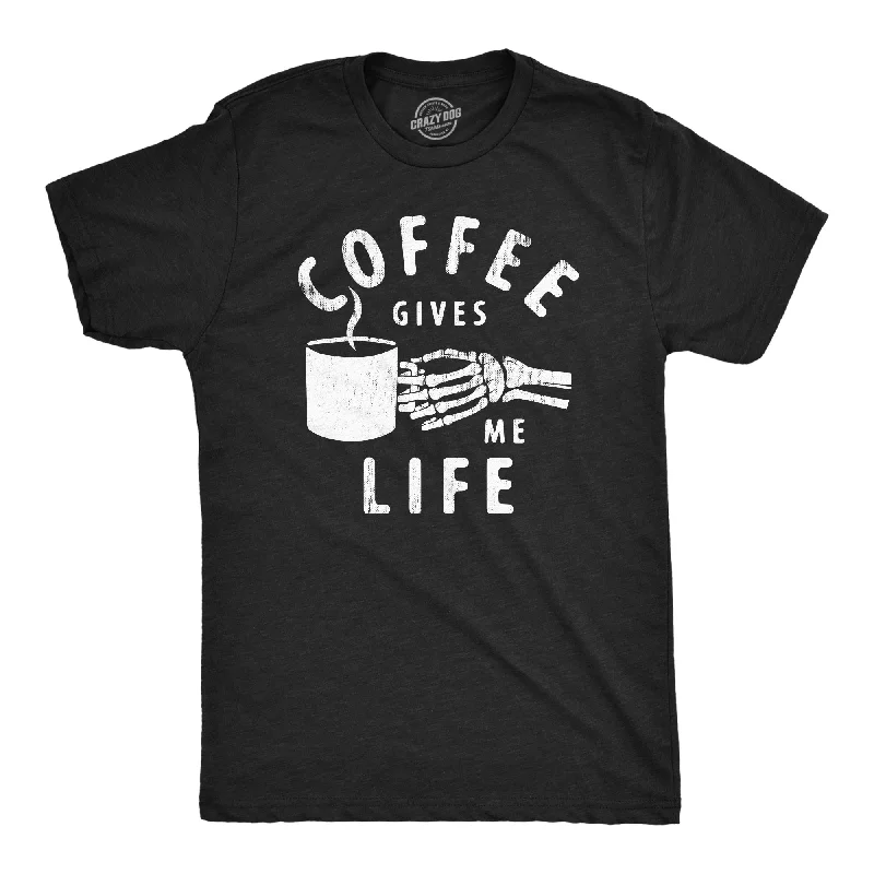 Coffee Gives Me Life Men's T Shirt