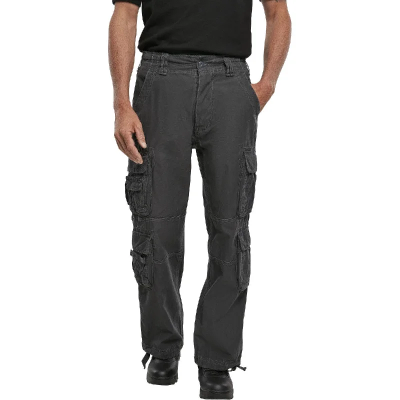 Brandit Pure Vintage Cargo Trousers Anthracite