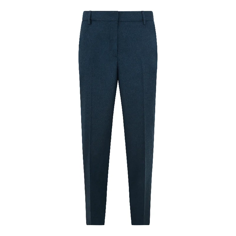 Tailored Flannel Wool Cashmere Trouser