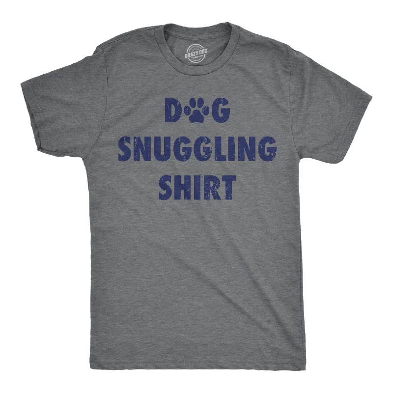 Dog Snuggling Shrit Men's T Shirt