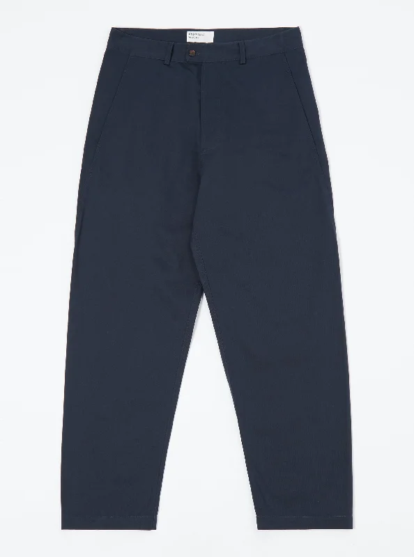 Universal Works Curved Pant in Navy Twill