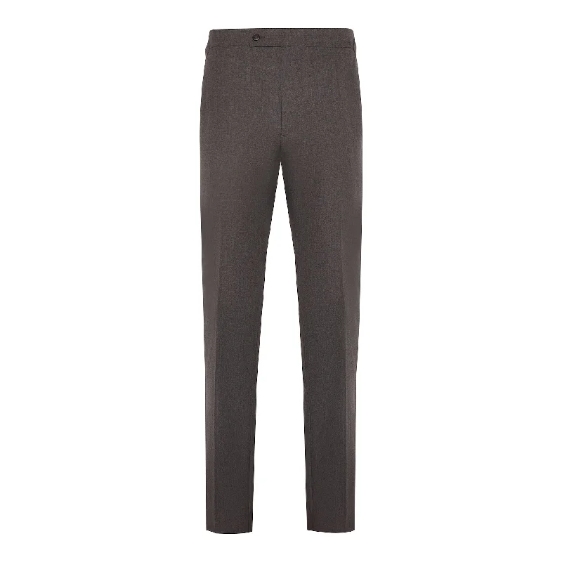 Grey Wool Hopsack Trouser