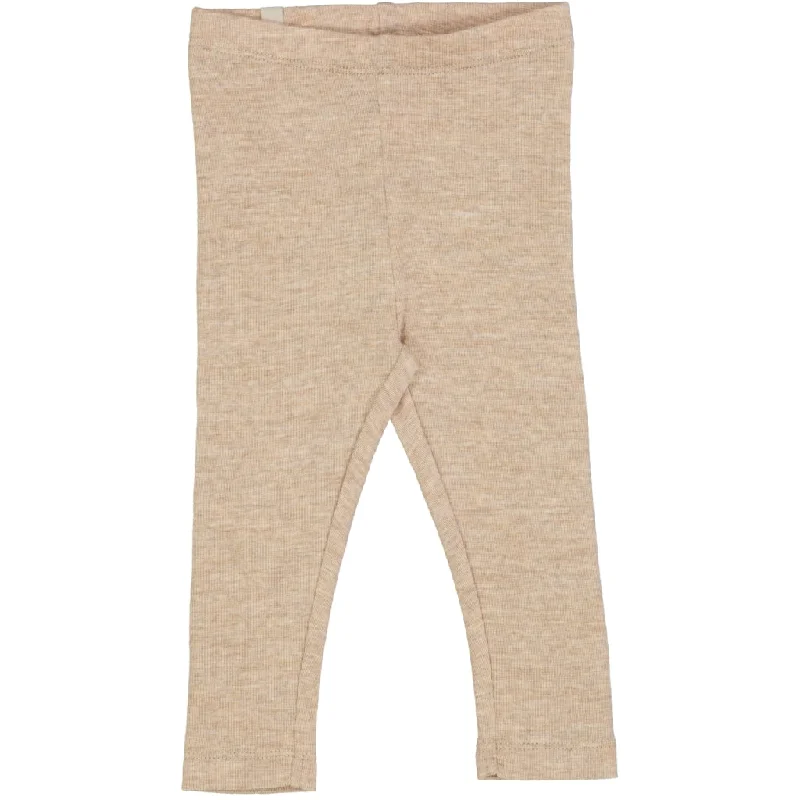 Wool Leggings - khaki melange