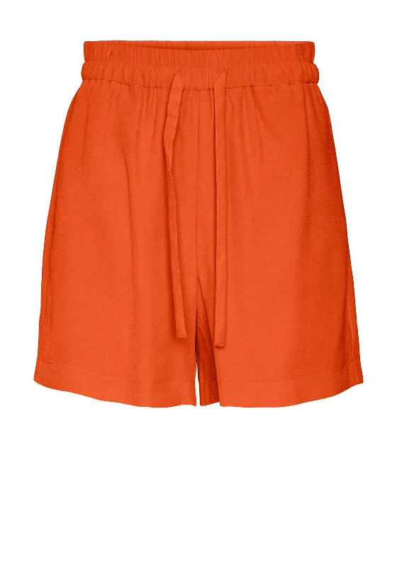 Vero Moda Carmen Loose Shorts, Scarlet Ibis