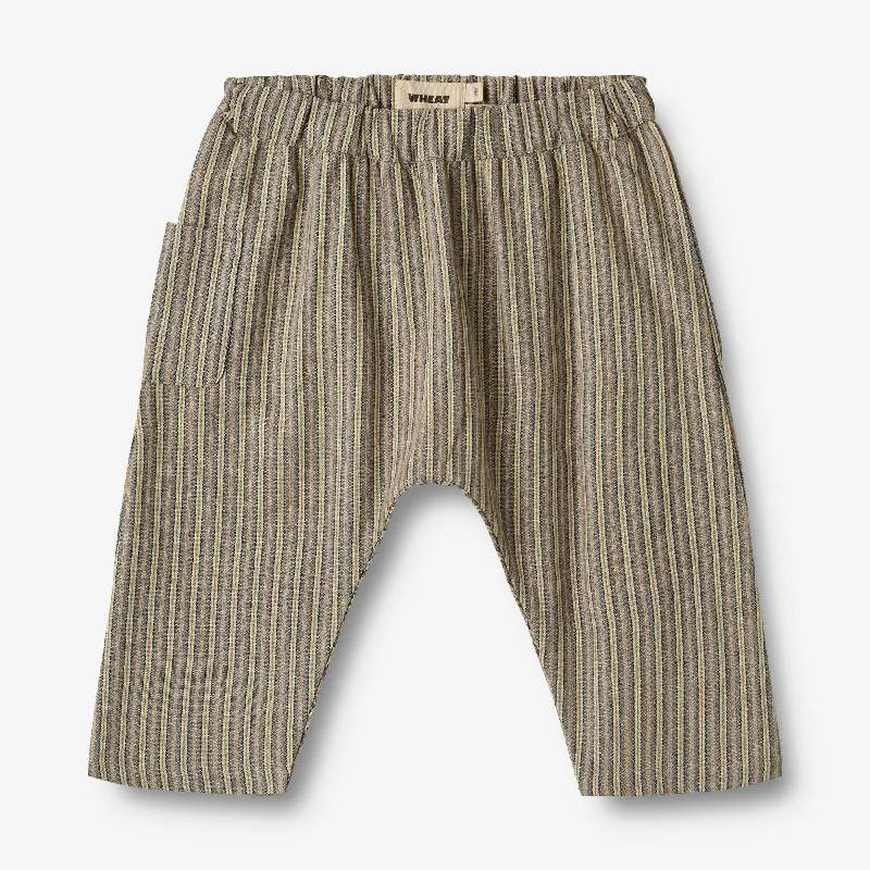 Trousers Henry - blue green stripe