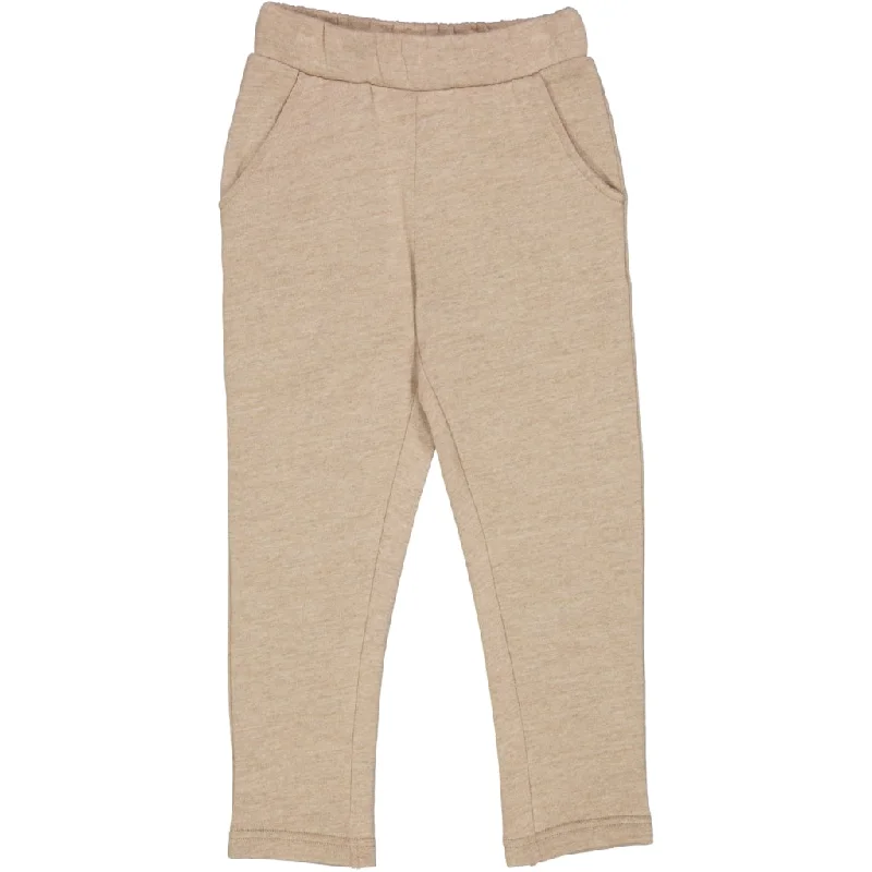 Wool Sweat Pants Petri - khaki melange