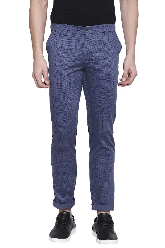 Tapered Fit Printed Stretch Trouser