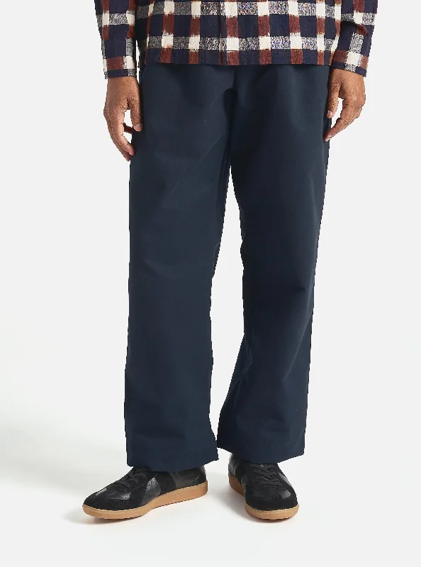 Universal Works Duke Pant in Navy Brushed Polytech