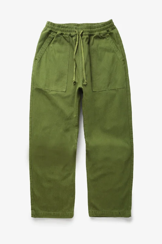 Service Works - Herringbone Chef Pants - Pesto