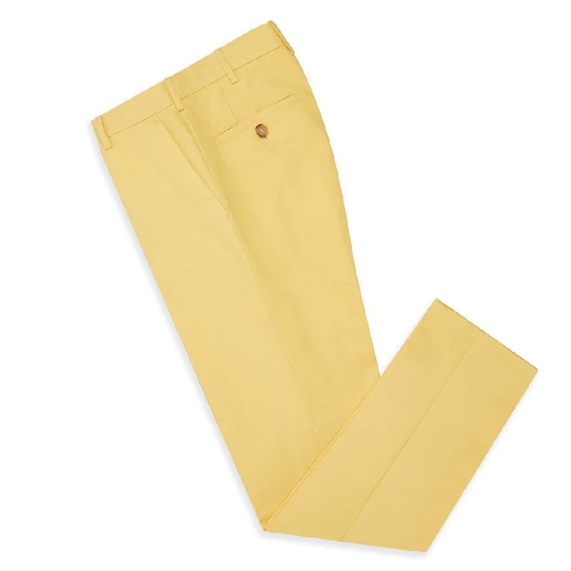 Terrance Yellow Cotton Trouser