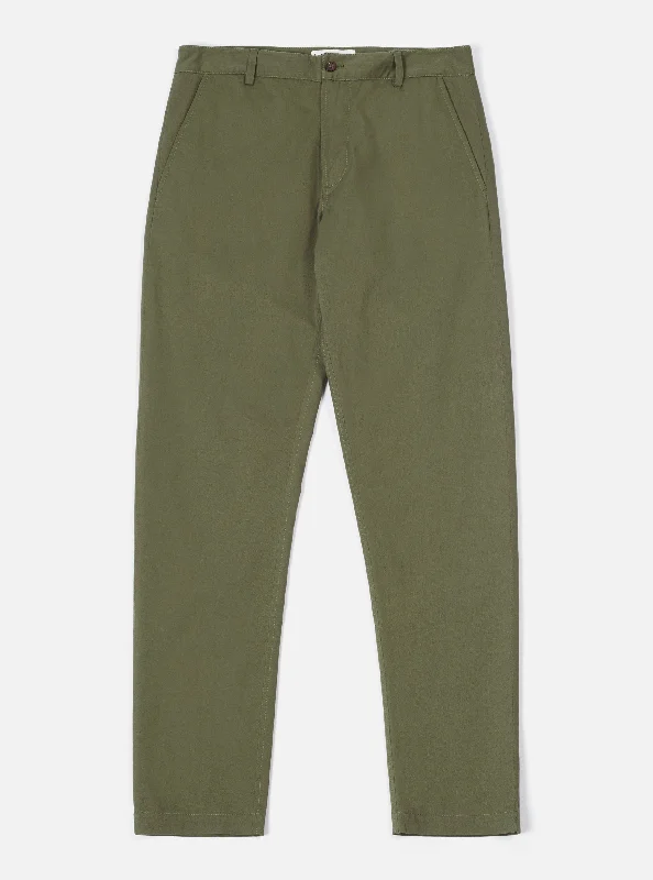 Universal Works Aston Pant in Light Olive Twill