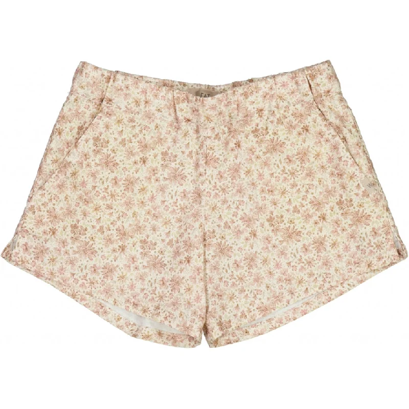 Shorts Dina - eggshell flowers