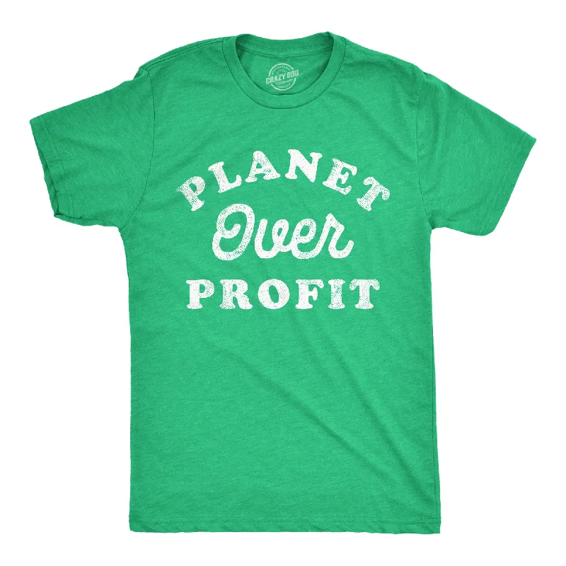 Planet Over Profit Men's T Shirt