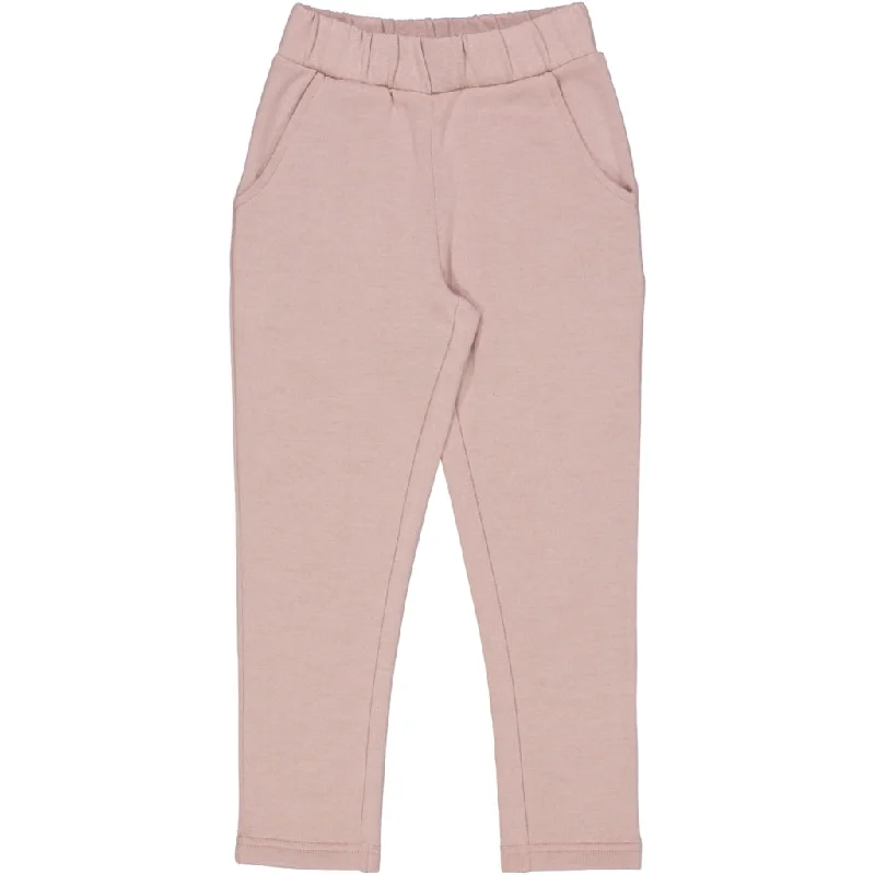 Wool Sweat Pants Petri - rose powder