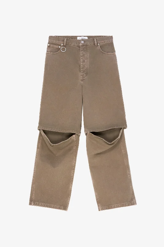 LOOSE JEANS PANT TAN