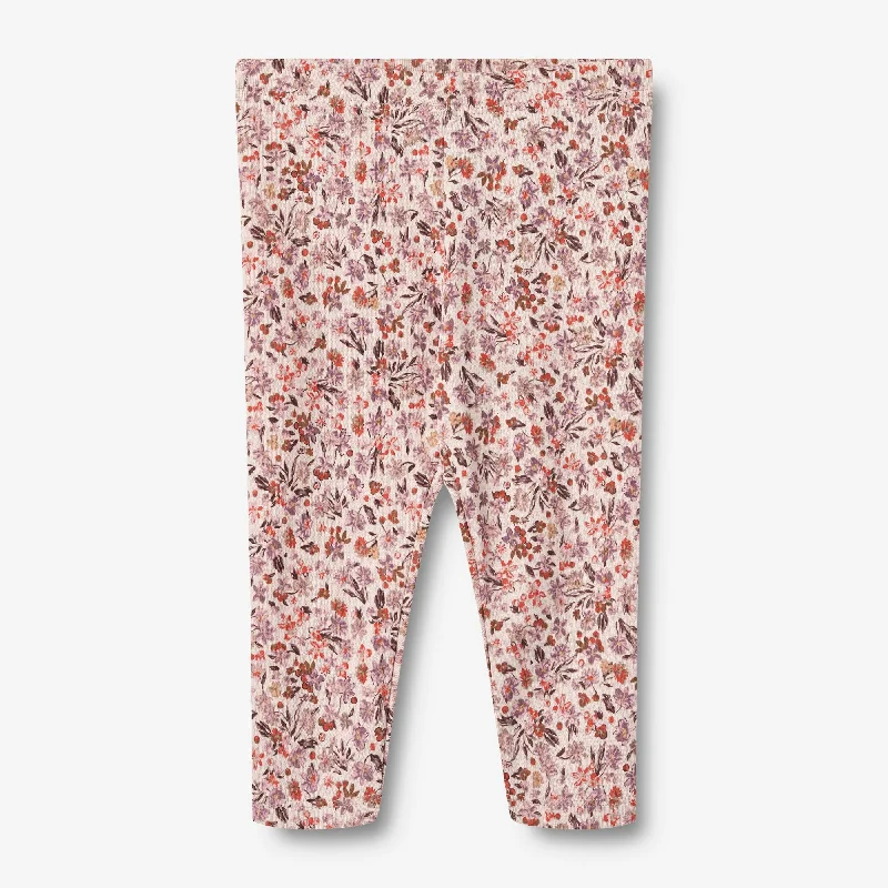 Printet Leggings Jules | Baby - pale rose flowers