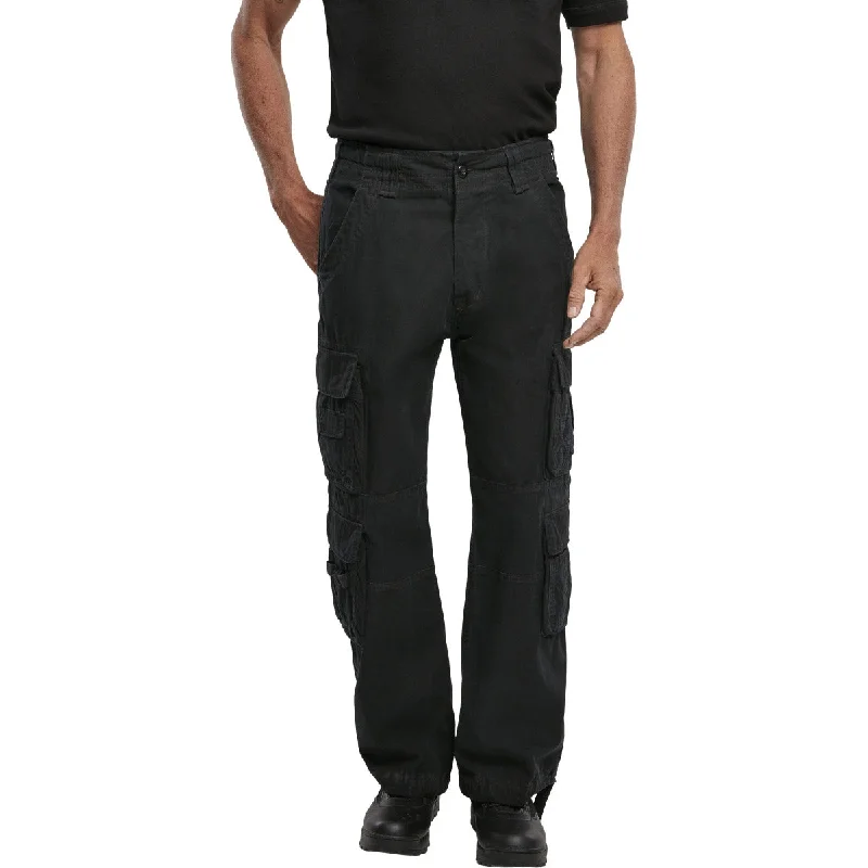 Brandit Pure Vintage Cargo Trousers Black