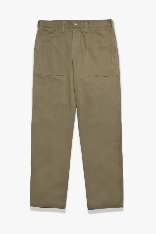 Okonkwo MFG - OG107 Fatigue Pants - Olive Herringbone