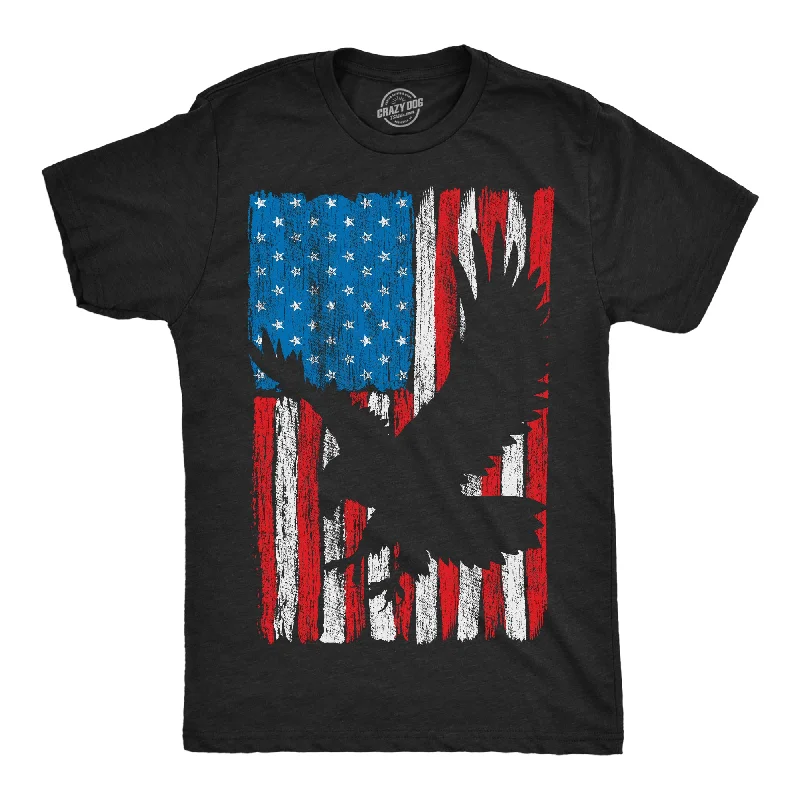 Eagle In Flag Men's T Shirt