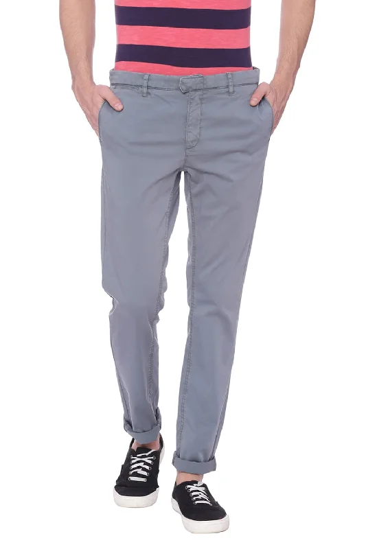 Tapered Fit Satin Stretch Trouser